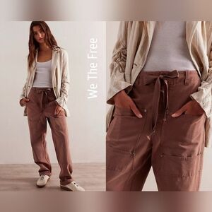 We The Free By Free People Hayden Pull-On Pants NWT Size Small Boho Utility